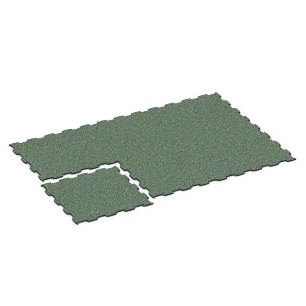 Typische Verlegung oder Einbausituation für den Artikel 6870 von WARCO - Fitness Max vloersysteem, Farbton Engels gazon in der Abmessung 97,1 x 97,1 × 1,8 cm.