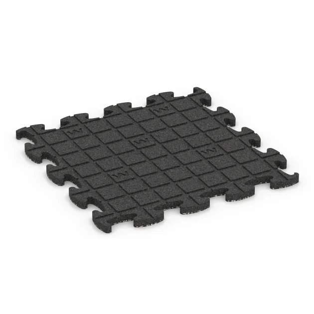 Typische Verlegung oder Einbausituation für den Artikel 6931 von WARCO - Valdempende puzzeltegel, Farbton Donkergrijs graniet in der Abmessung 46 x 46 × 2,8 cm.