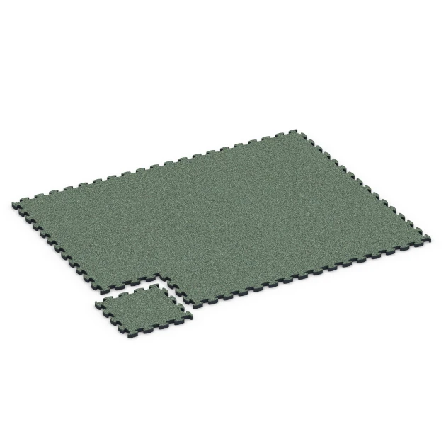 Typische Verlegung oder Einbausituation für den Artikel 6879 von WARCO - Fitness Max vloersysteem, Farbton Engels gazon in der Abmessung 44,6 x 44,6 × 2,8 cm.