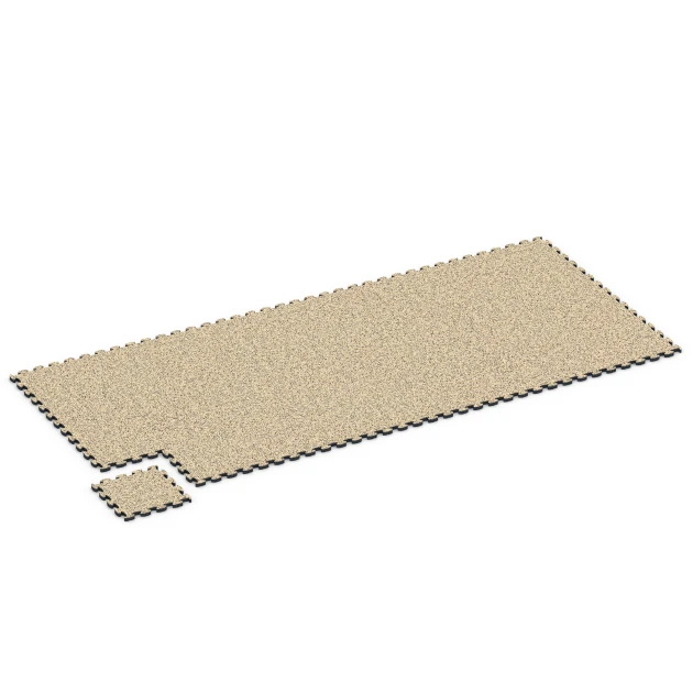 Typische Verlegung oder Einbausituation für den Artikel 6820 von WARCO - Steentapijt kliktegel, Farbton Travertin in der Abmessung 28,9 x 28,9 x 1,8 cm.