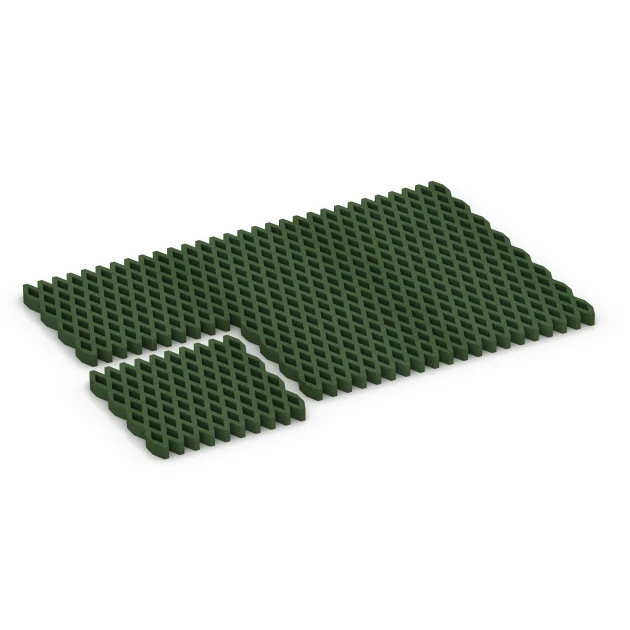Typische Verlegung oder Einbausituation für den Artikel 7014 von WARCO - Valdempend grasrooster, Farbton Grasgroen in der Abmessung 100 × 100 × 8 cm.