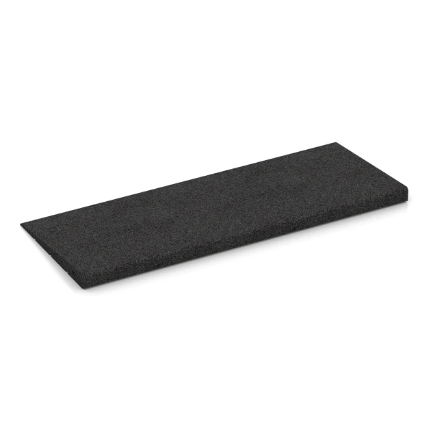 Foto der hinteren Seite vom unsymmetrischen WARCO-Formteil 2388: Drempelhulp 75 cm, Design Antraciet, Maße 75 x 30 cm | 8 < 35 mm.