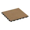 Foto der hinteren Seite vom unsymmetrischen WARCO-Formteil 5772: Eventvloer, Design Rattan Lounge, Maße 1000 x 1000 x 30 mm.