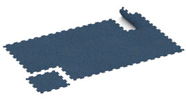 Met de step-elastische fitnessvloerbedekking kun je vloeroppervlakken van elk formaat creëren in de cardioruimte, voor spinning, in de lounge en in de cabine. In feite bestaat de fitnessvloer uit nauwkeurig vervaardigde panelen die eenvoudig in elkaar passen om een gegoten rubberen vloer te vormen.  Het oppervlak van de geurarme fitnessvloer voelt aangenaam natuurlijk aan en is slipvast. Het kan met de hand of machinaal hygiënisch schoon worden gehouden. Trillingen van fitnessapparatuur worden gedempt door de voordelige fitnessvloer.